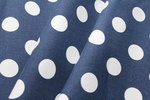 Jeansstoff 3,90€/m² blau weiße Punkte AM8